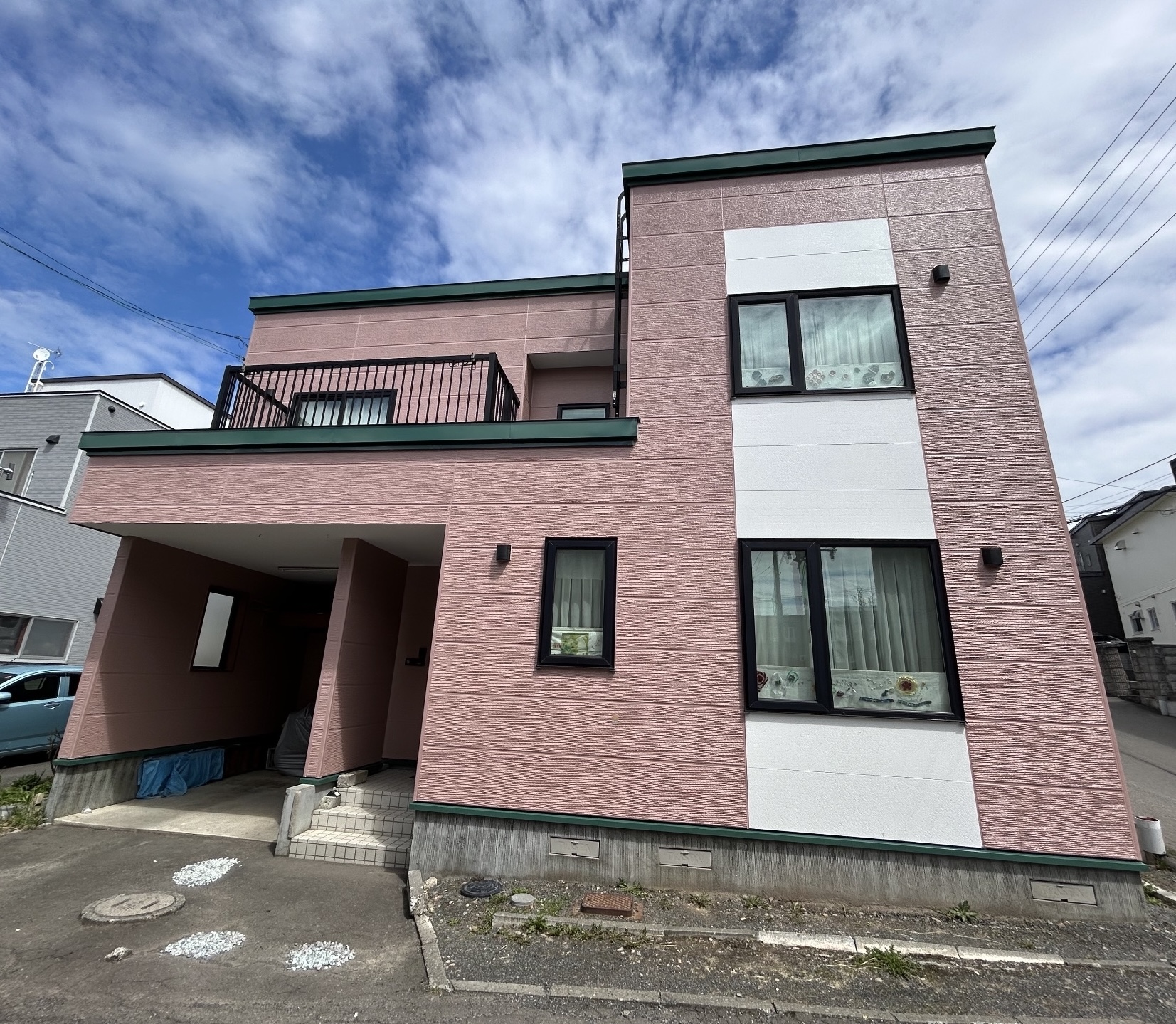 札幌市豊平区　K様邸　屋根・外壁塗装　一部サイディングボード交換札幌市豊平区　K様邸　